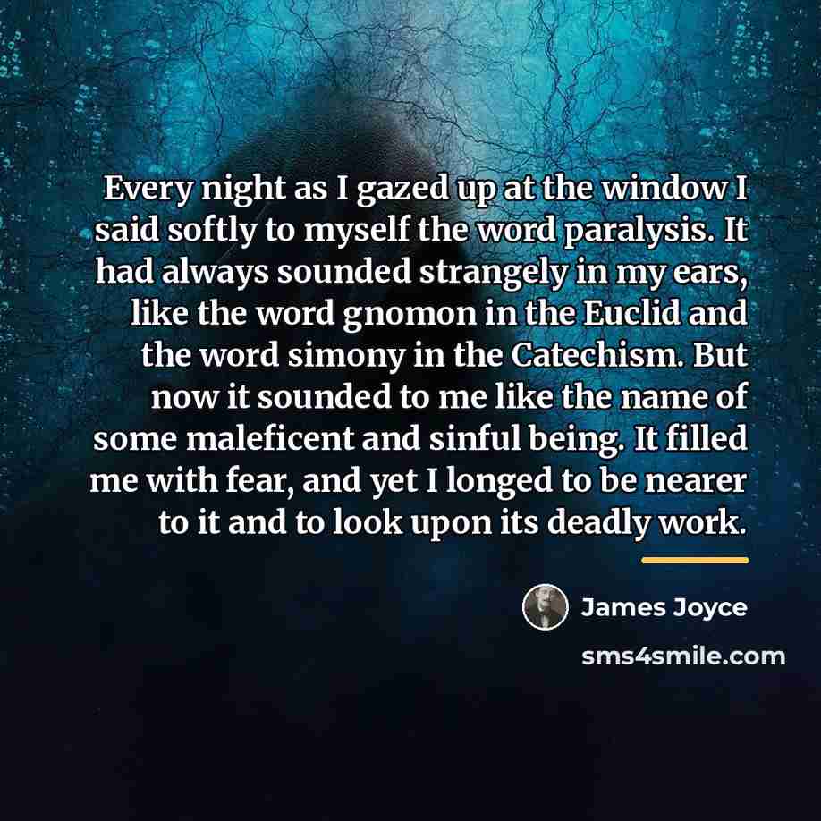“Every night as I gazed up at the window I…” quote by James Joyce