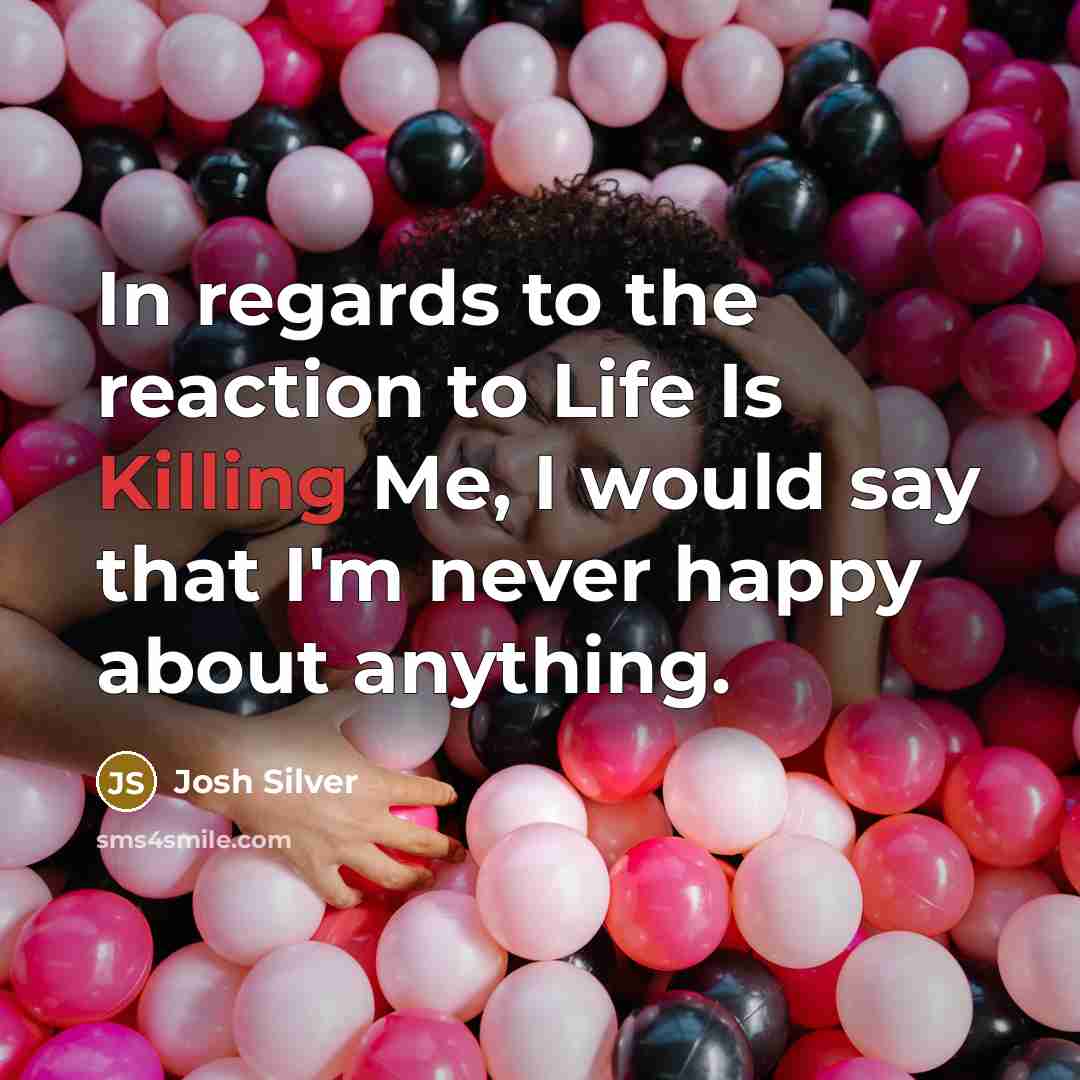 “In regards to the reaction to Life Is Killing Me,…” quote by Josh Silver