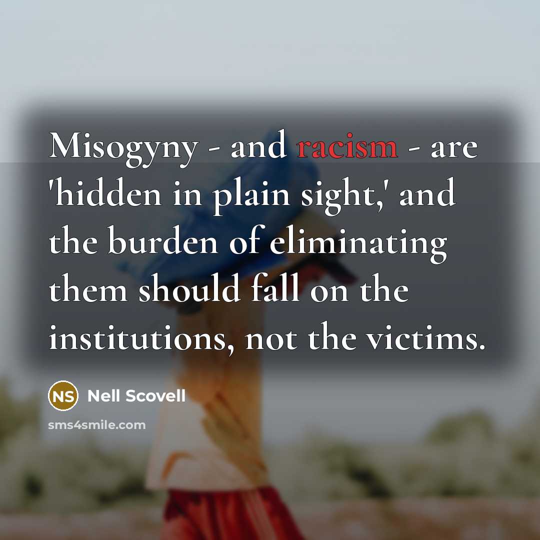 “Misogyny - and racism - are 'hidden in plain sight,'…” quote by Nell Scovell