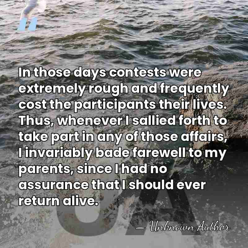 In those days contests were extremely rough and frequently cost the participants&hellip; - Yokoyama Sakujiro