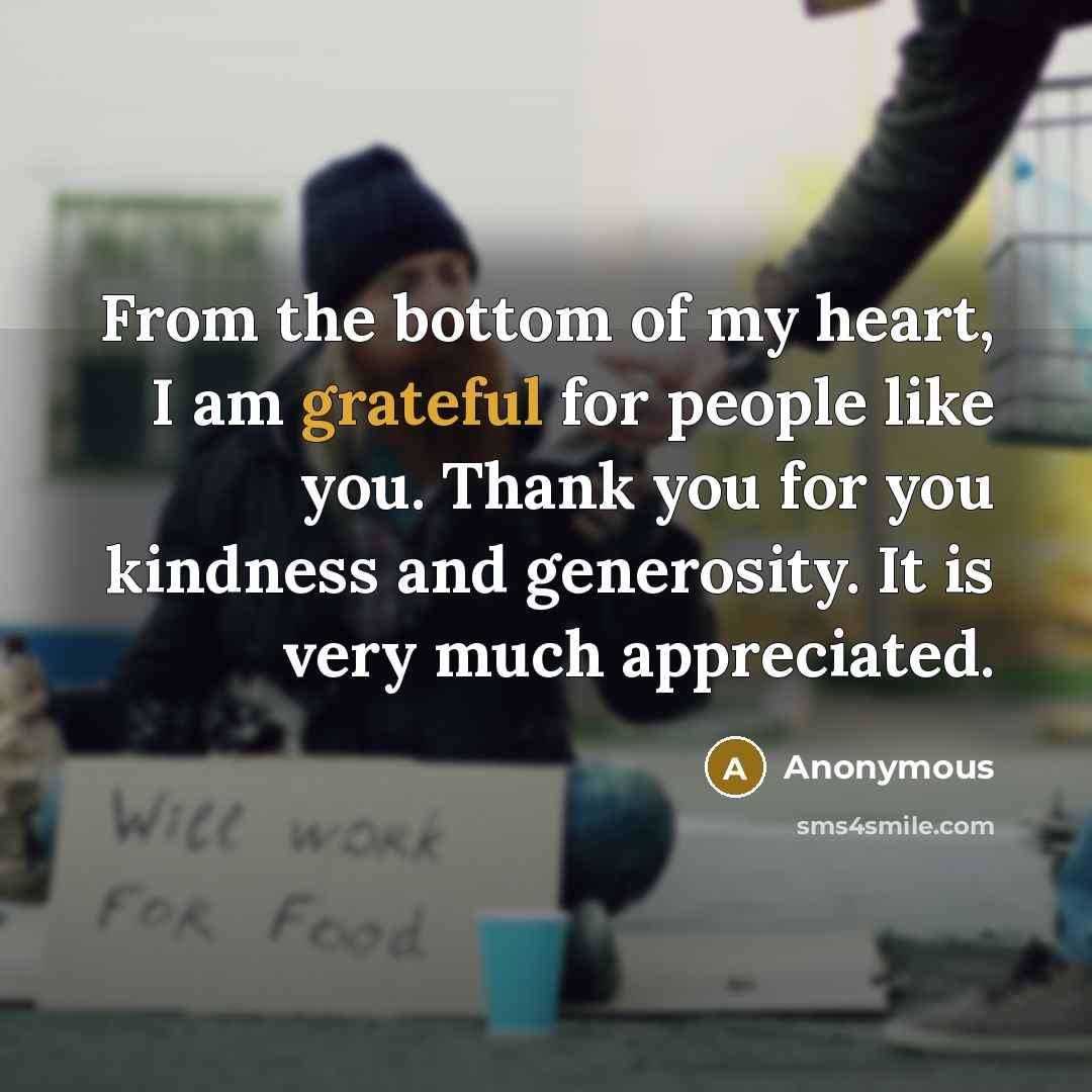 “From the bottom of my heart, I am grateful for…” quote by Anonymous