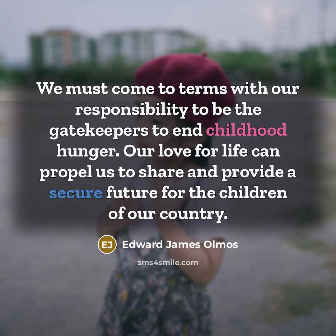 “We must come to terms with our responsibility to be…” quote by Edward James Olmos