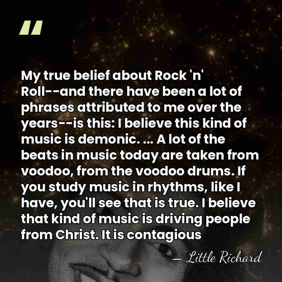 My true belief about Rock 'n' Roll--and there have been a lot&hellip; - Little Richard