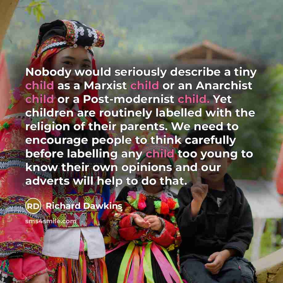“Nobody would seriously describe a tiny child as a Marxist…” quote by Richard Dawkins
