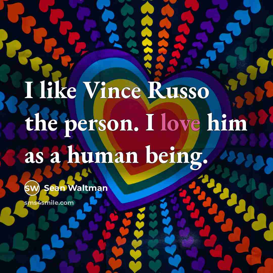 “I like Vince Russo the person. I love him as…” quote by Sean Waltman