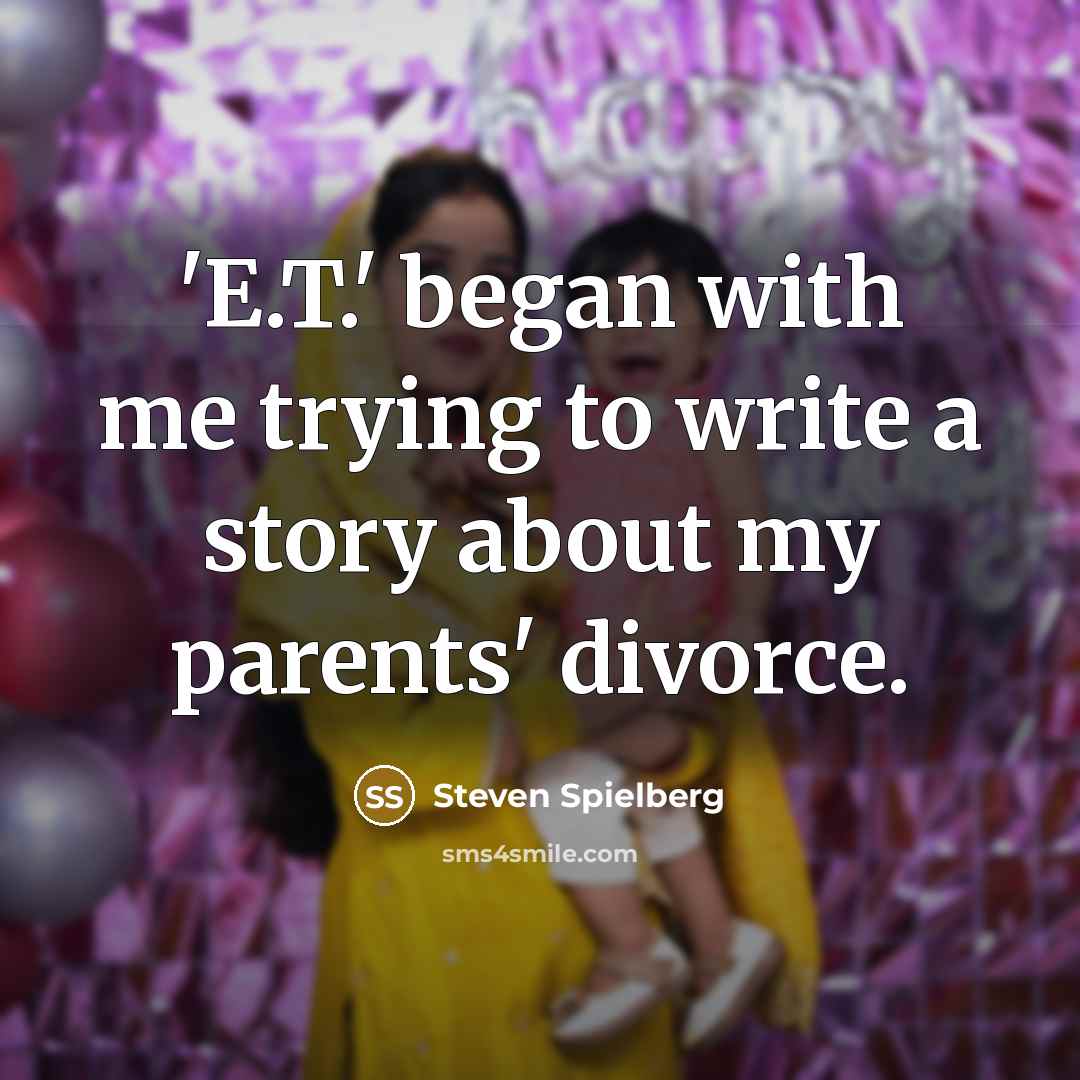“'E.T.' began with me trying to write a story about…” quote by Steven Spielberg