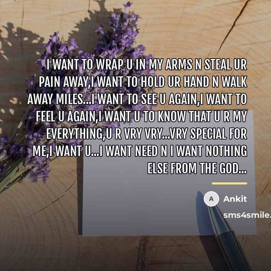 “I want to wrap U in my arms n steal…” quote by Ankit