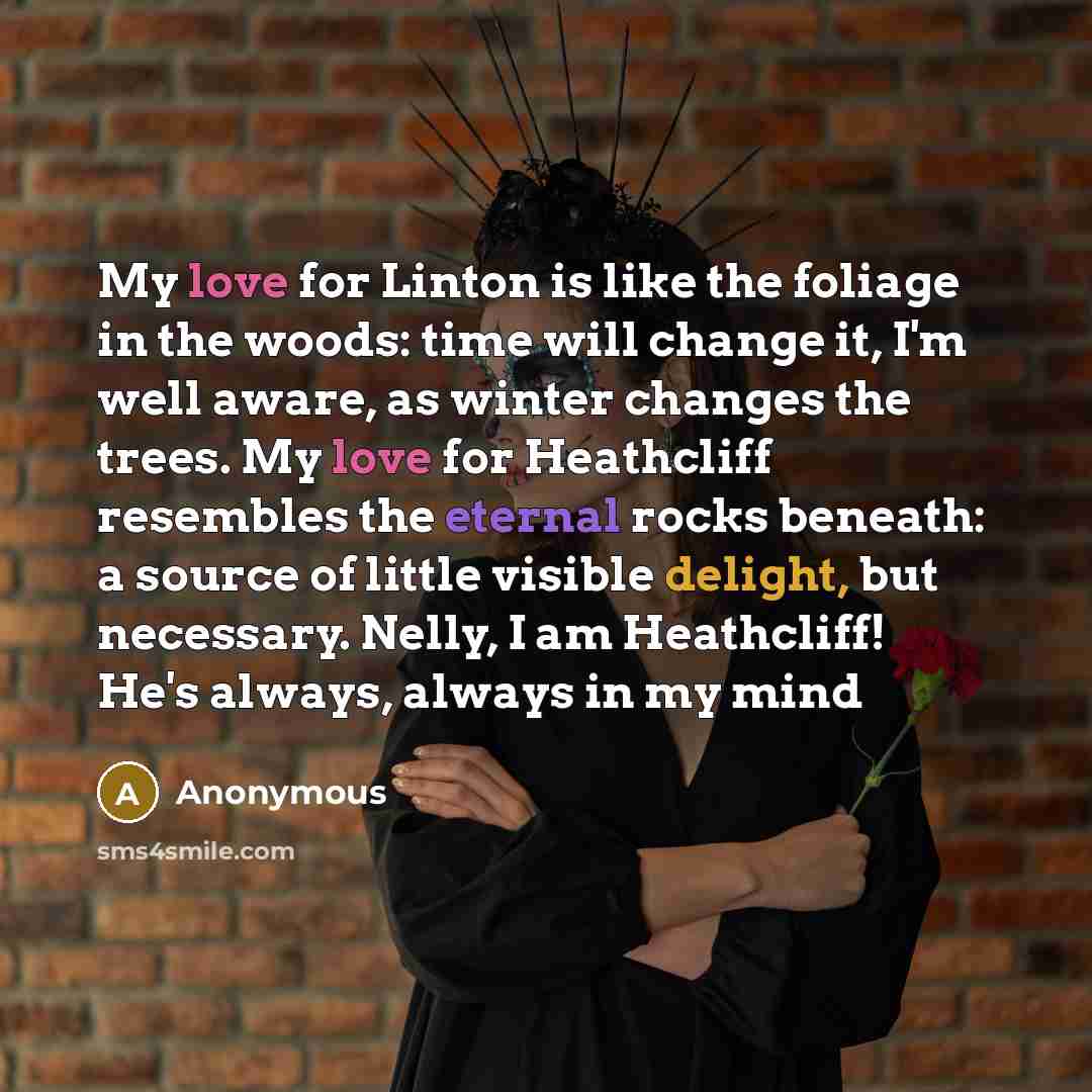 “My love for Linton is like the foliage in the…” quote by Anonymous