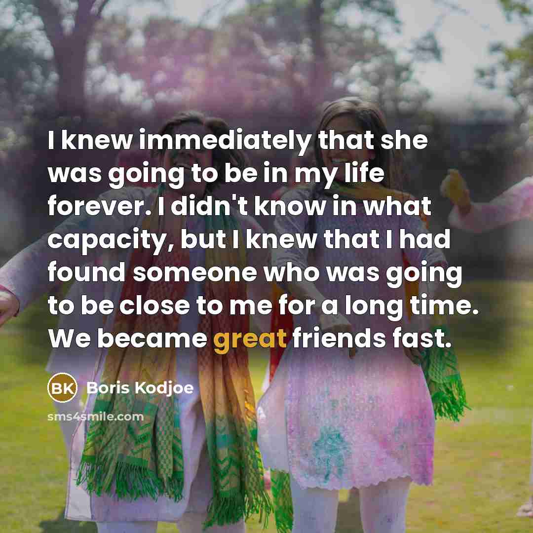 “I knew immediately that she was going to be in…” quote by Boris Kodjoe