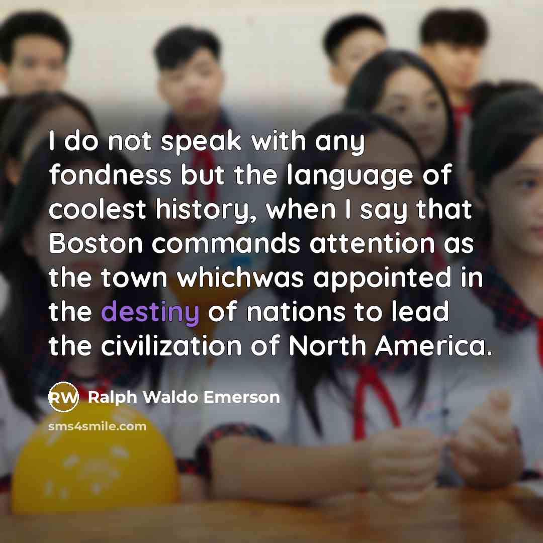“I do not speak with any fondness but the language…” quote by Ralph Waldo Emerson