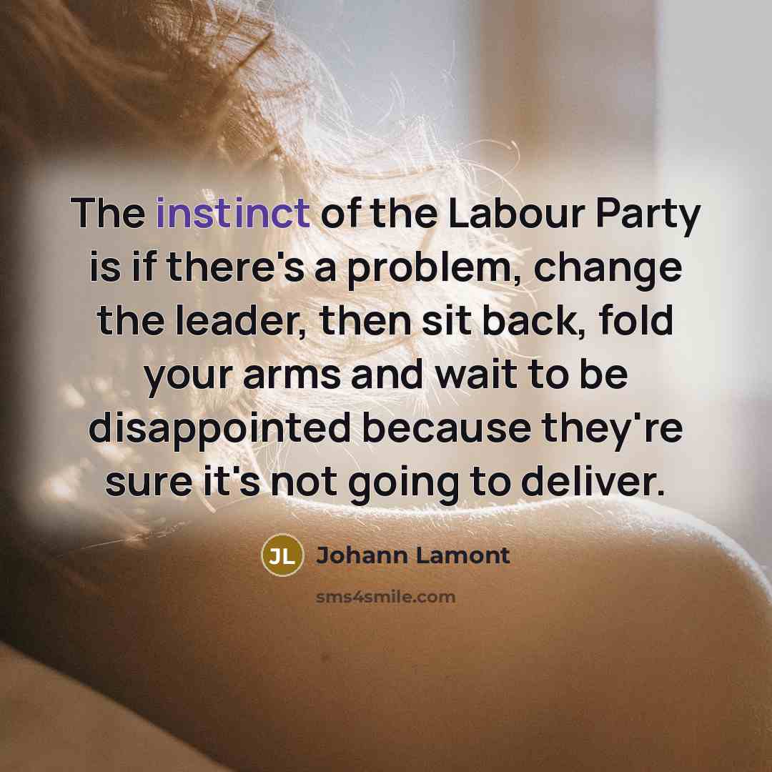 “The instinct of the Labour Party is if there's a…” quote by Johann Lamont
