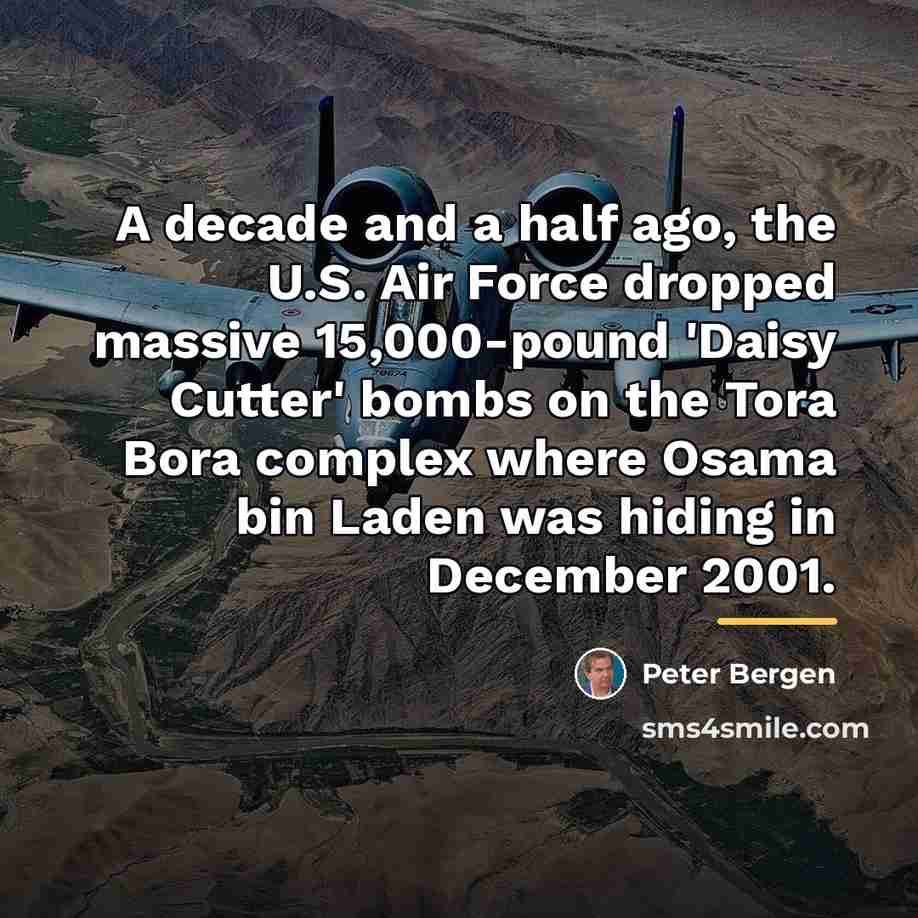 “A decade and a half ago, the U.S. Air Force…” quote by Peter Bergen