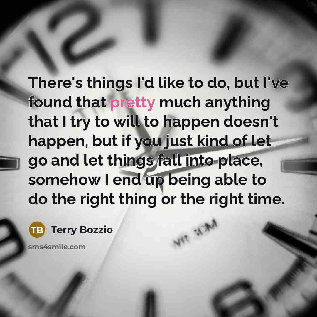 “There's things I'd like to do, but I've found that…” quote by Terry Bozzio