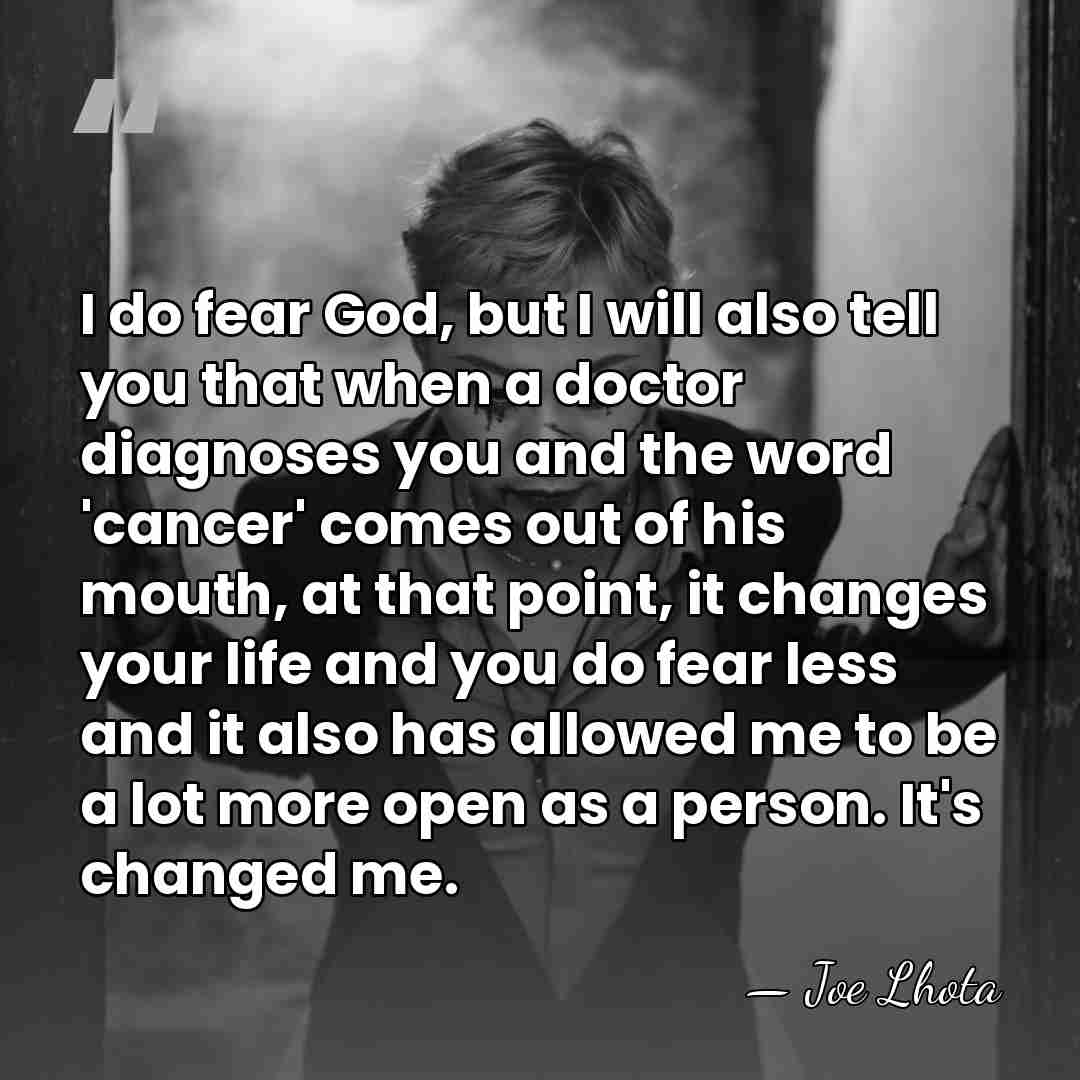 I do fear God, but I will also tell you that when&hellip; - Joe Lhota