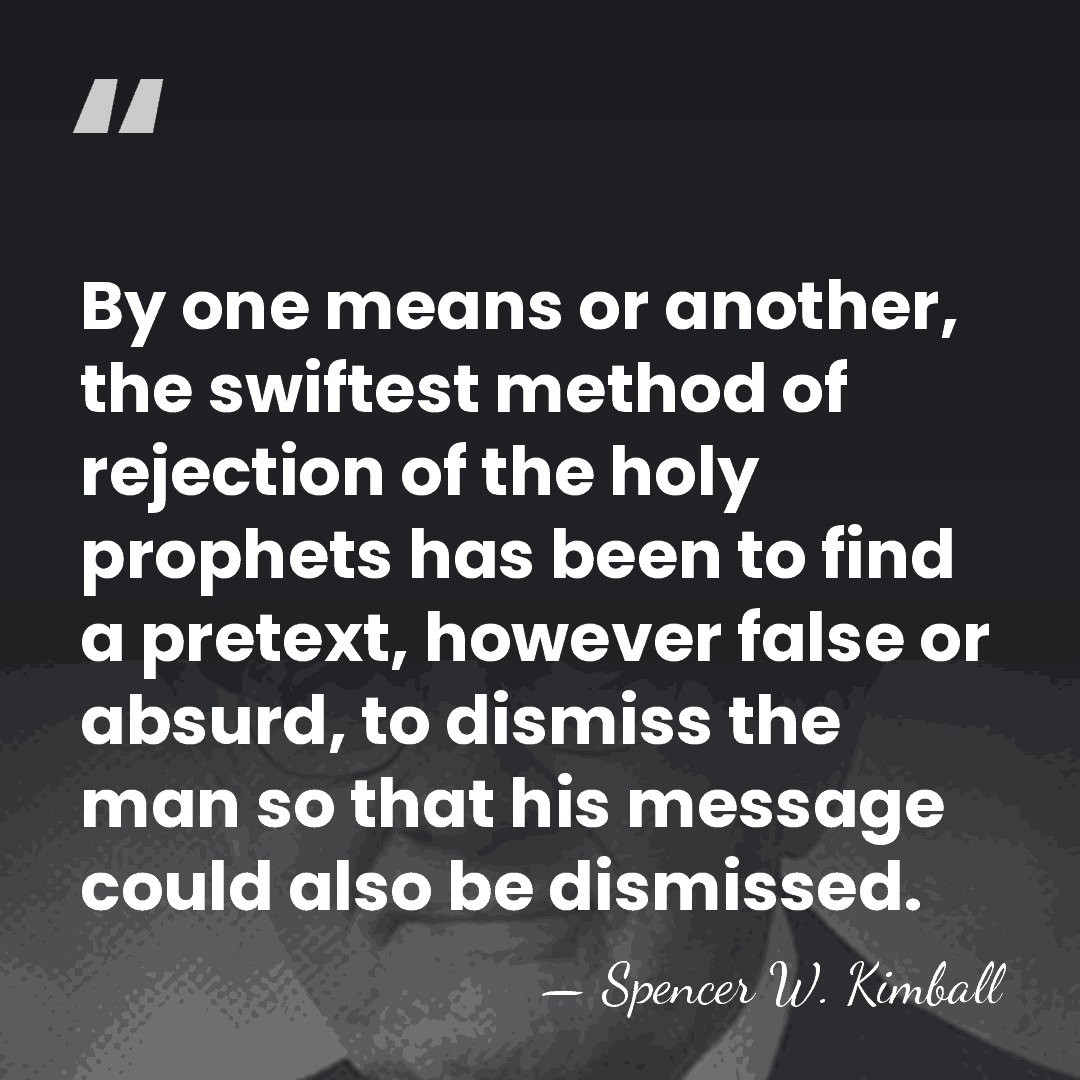 By one means or another, the swiftest method of rejection of the&hellip; - Spencer W. Kimball