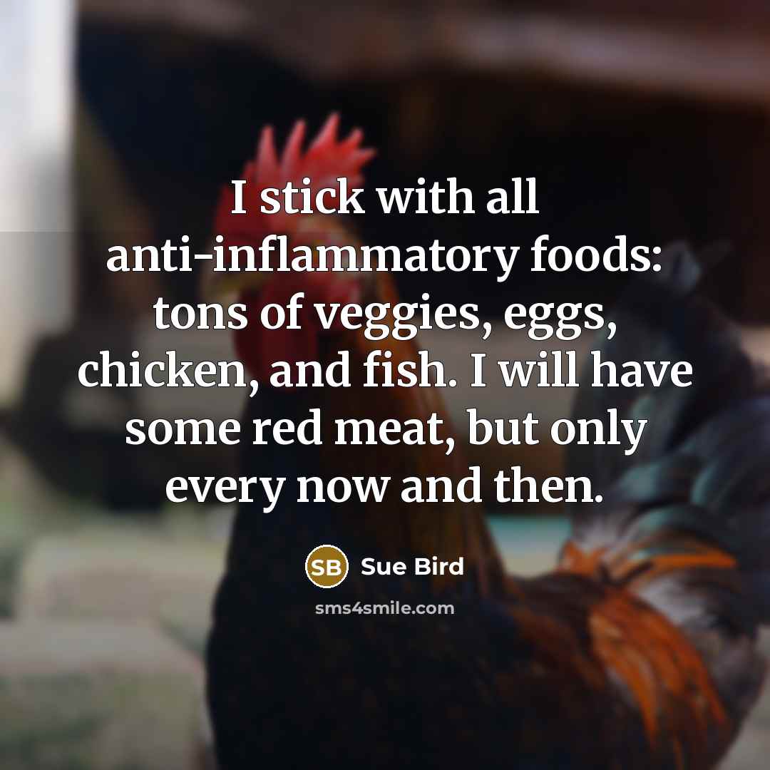 “I stick with all anti-inflammatory foods: tons of veggies, eggs,…” quote by Sue Bird