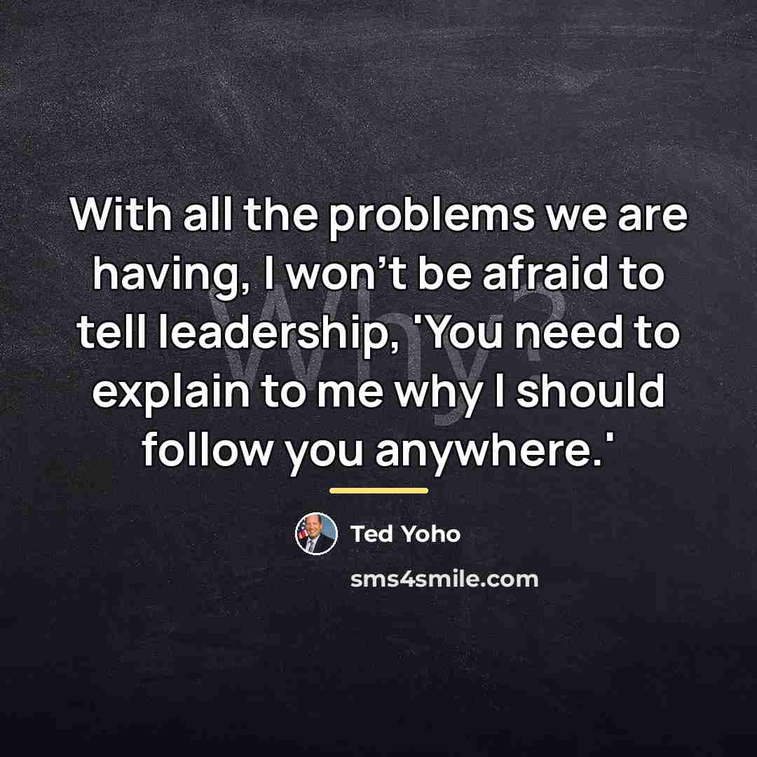 “With all the problems we are having, I won't be…” quote by Ted Yoho