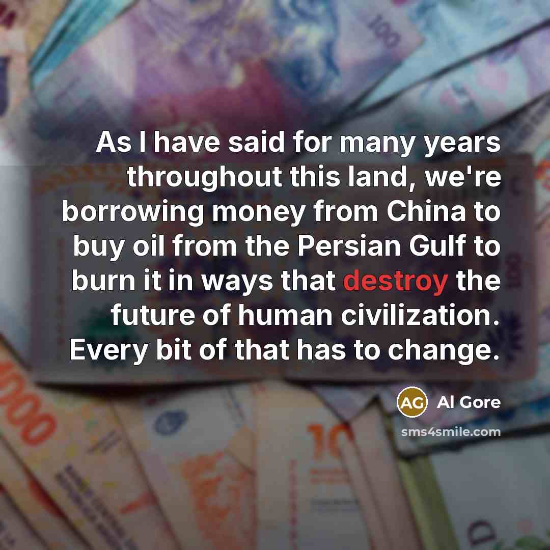 “As I have said for many years throughout this land,…” quote by Al Gore