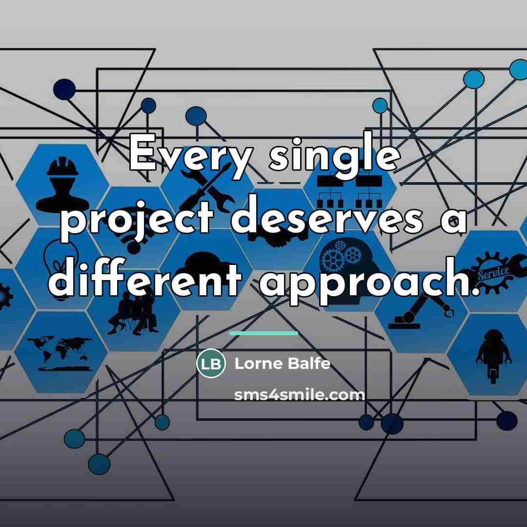 “Every single project deserves a different approach.…” quote by Lorne Balfe