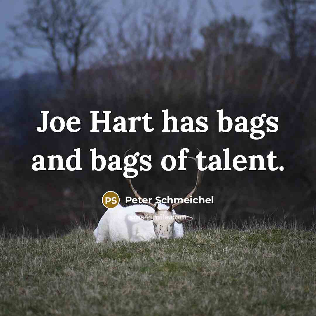 “Joe Hart has bags and bags of talent.…” quote by Peter Schmeichel