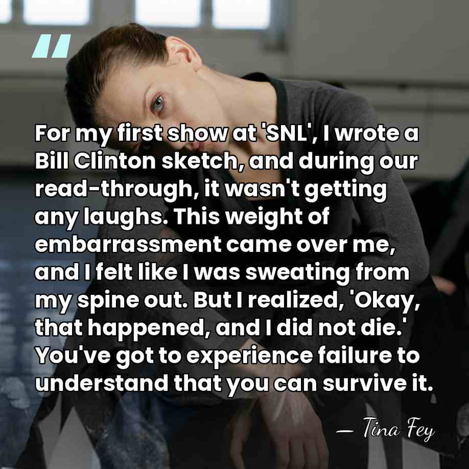 For my first show at 'SNL', I wrote a Bill Clinton sketch,&hellip; - Tina Fey
