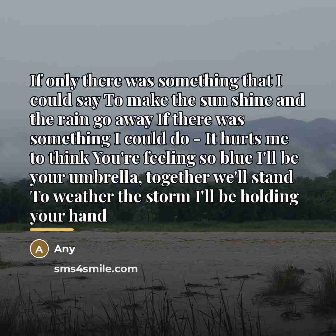 “If only there was something that I could say To…” quote by Any