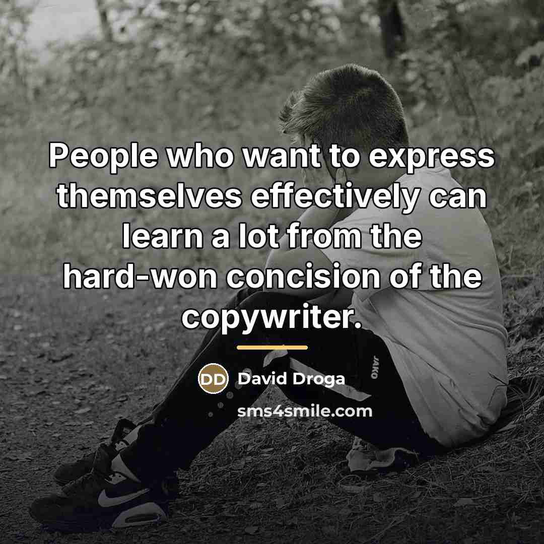 “People who want to express themselves effectively can learn a…” quote by David Droga