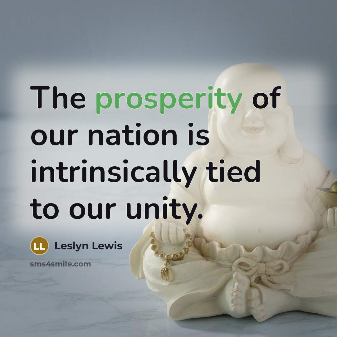 “The prosperity of our nation is intrinsically tied to our…” quote by Leslyn Lewis
