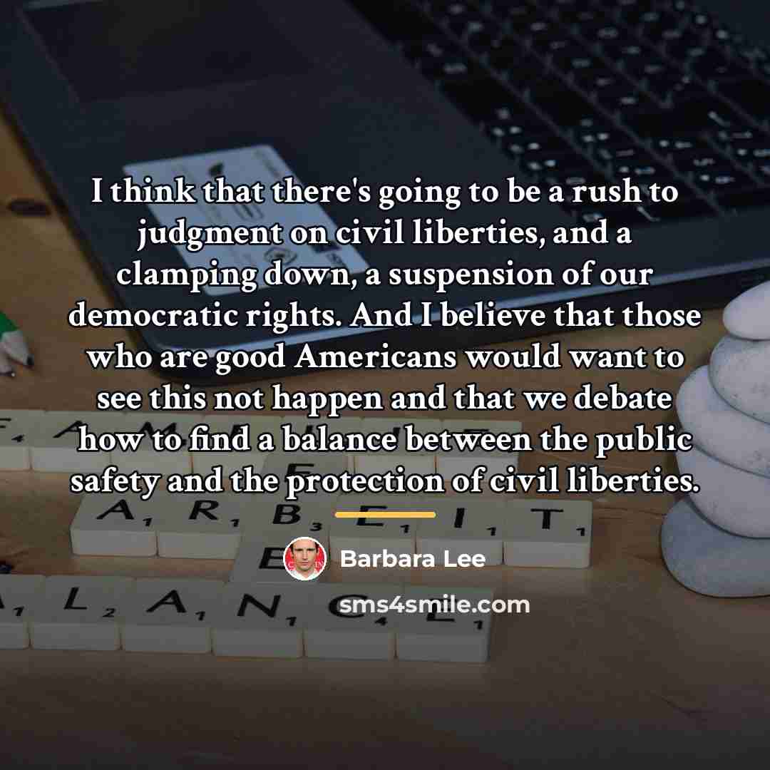 “I think that there's going to be a rush to…” quote by Barbara Lee