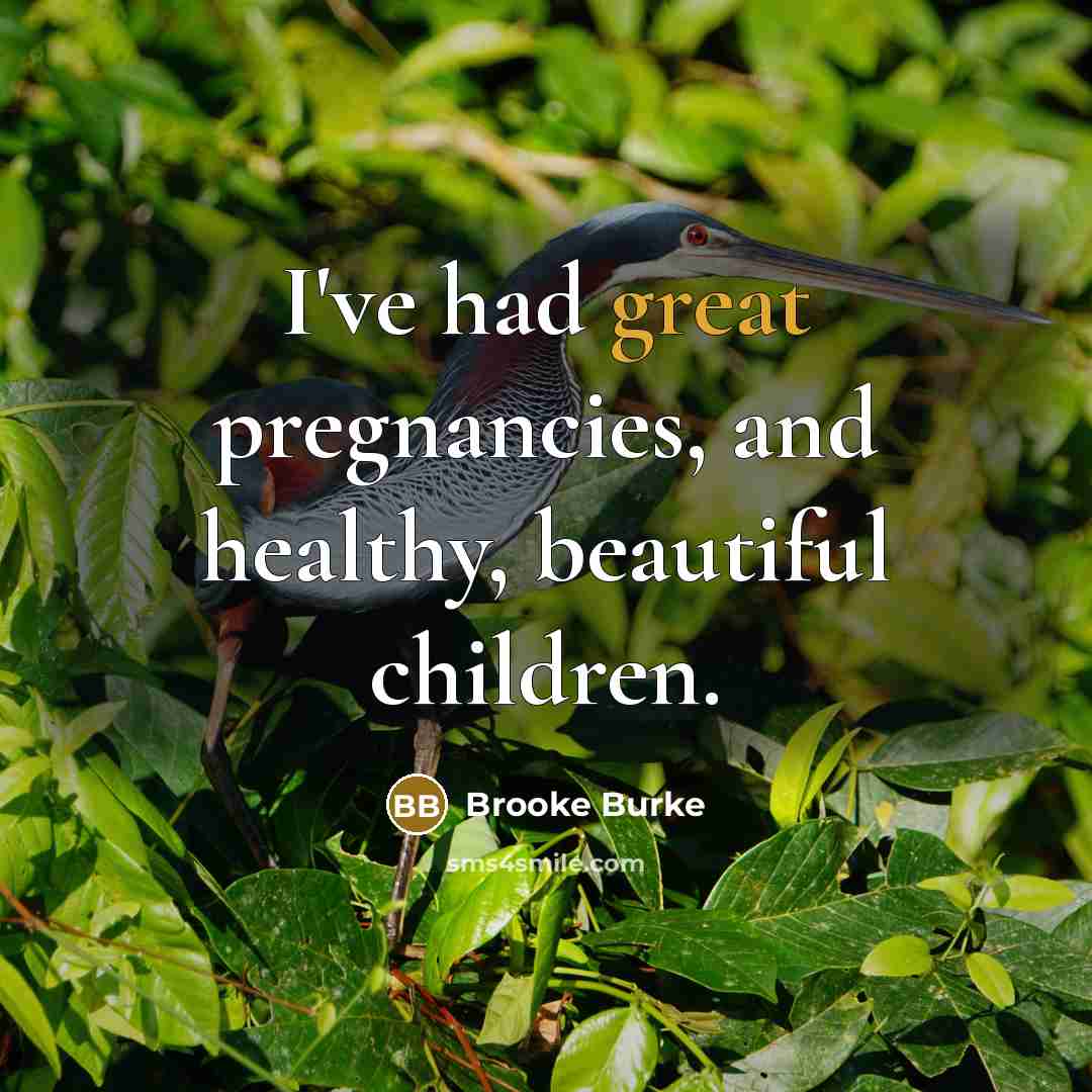 “I've had great pregnancies, and healthy, beautiful children.…” quote by Brooke Burke