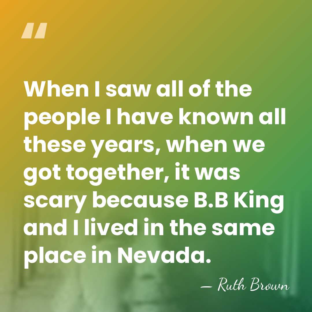 When I saw all of the people I have known all these&hellip; - Ruth Brown