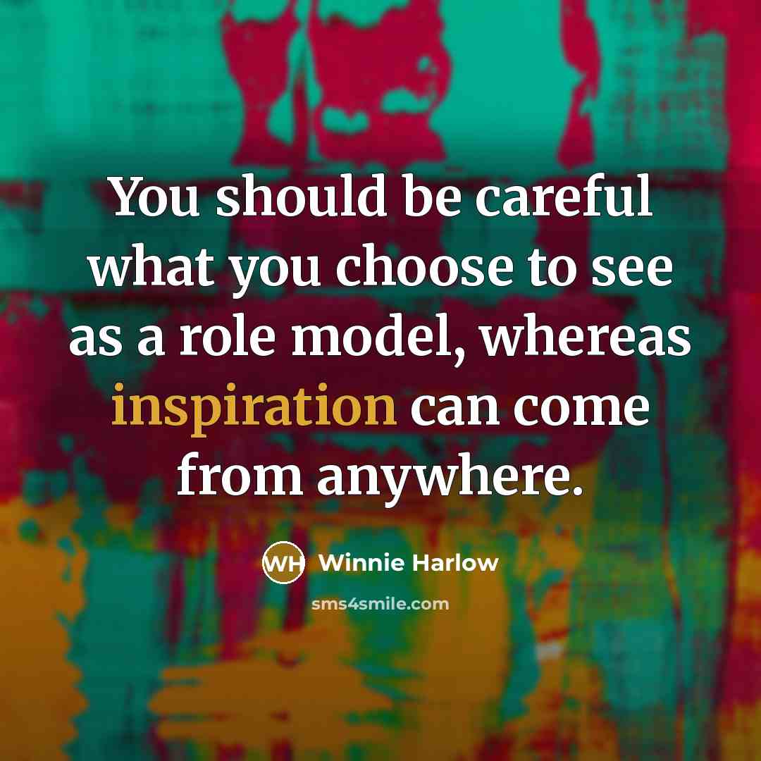 “You should be careful what you choose to see as…” quote by Winnie Harlow