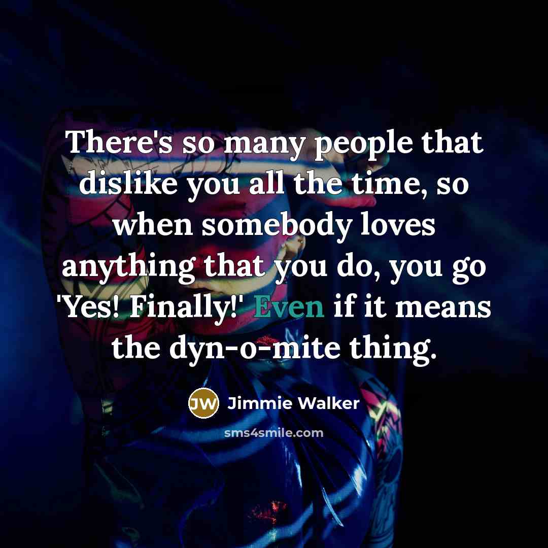 “There's so many people that dislike you all the time,…” quote by Jimmie Walker