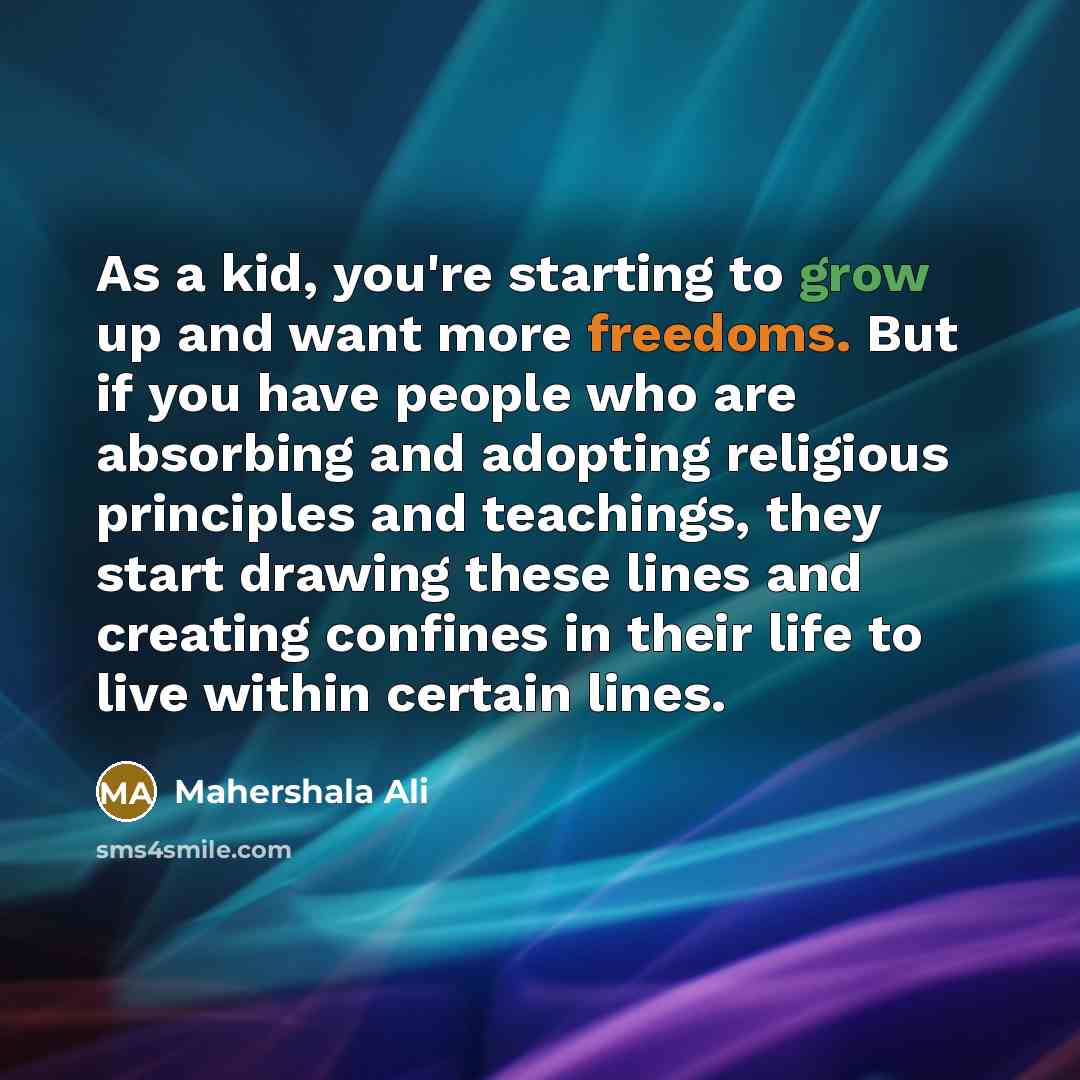 “As a kid, you're starting to grow up and want…” quote by Mahershala Ali