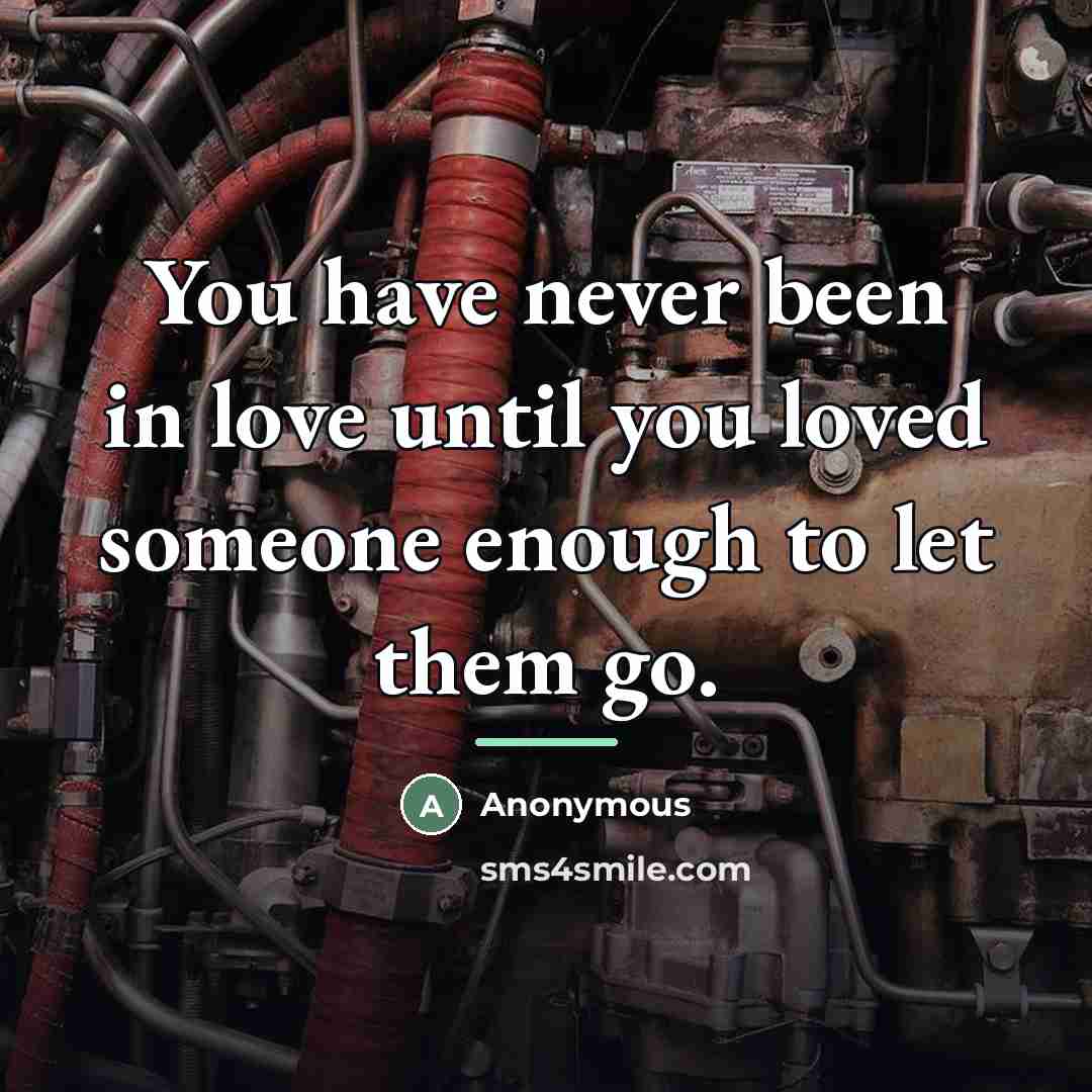 “You have never been in love until you loved someone…” quote by Anonymous