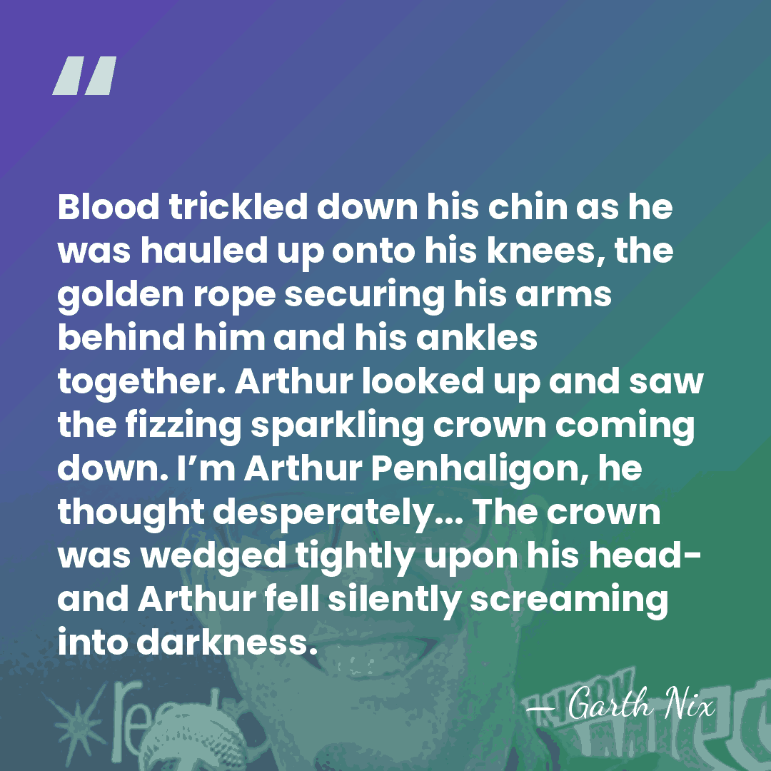Blood trickled down his chin as he was hauled up onto his&hellip; - Garth Nix
