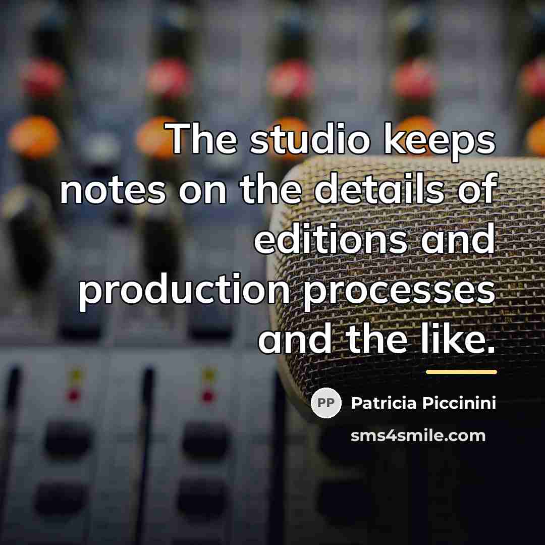 “The studio keeps notes on the details of editions and…” quote by Patricia Piccinini