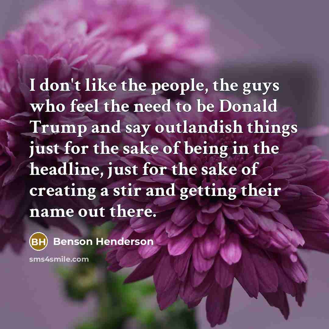 “I don't like the people, the guys who feel the…” quote by Benson Henderson