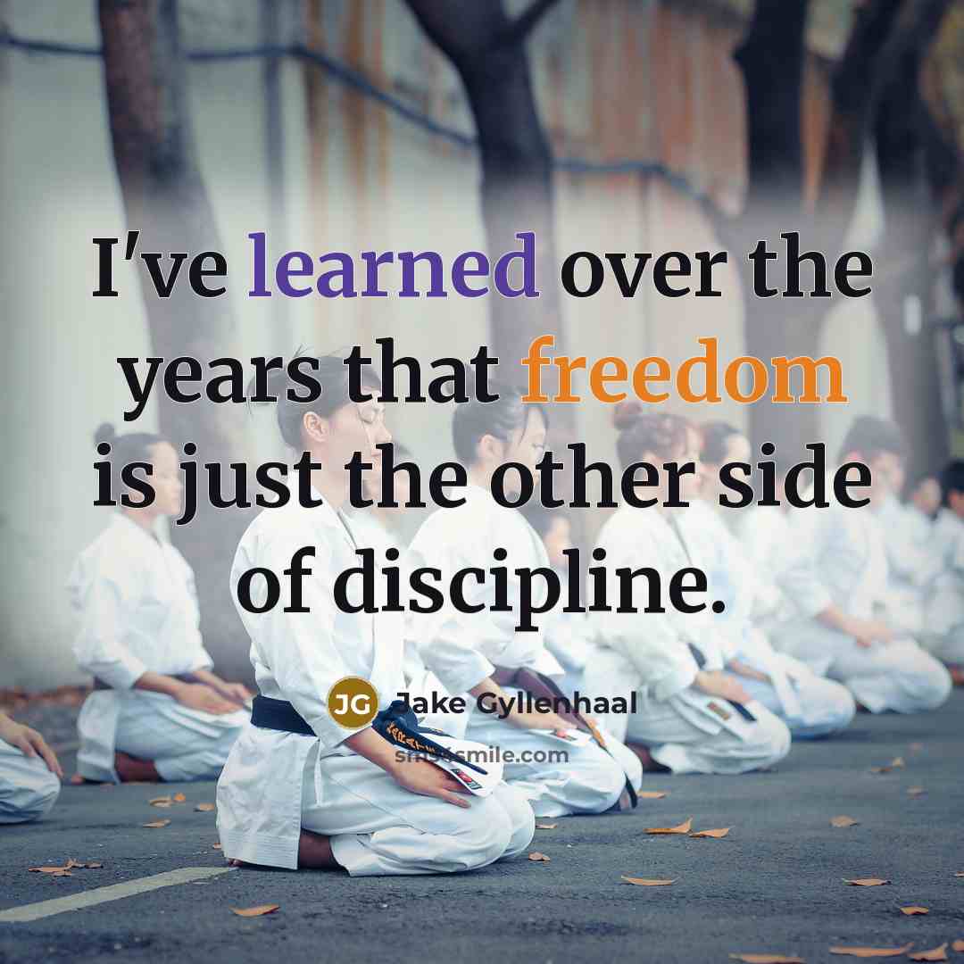 “I've learned over the years that freedom is just the…” quote by Jake Gyllenhaal