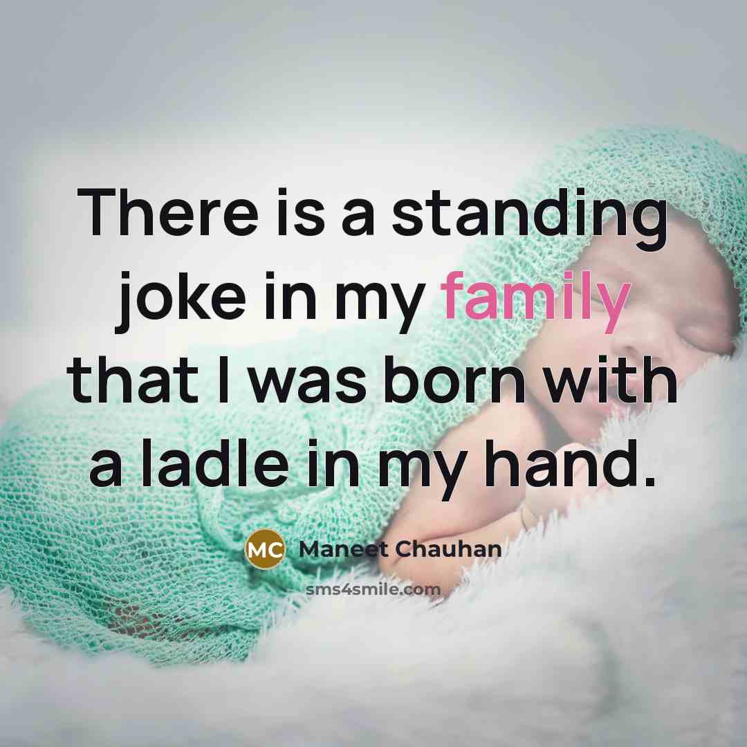 “There is a standing joke in my family that I…” quote by Maneet Chauhan