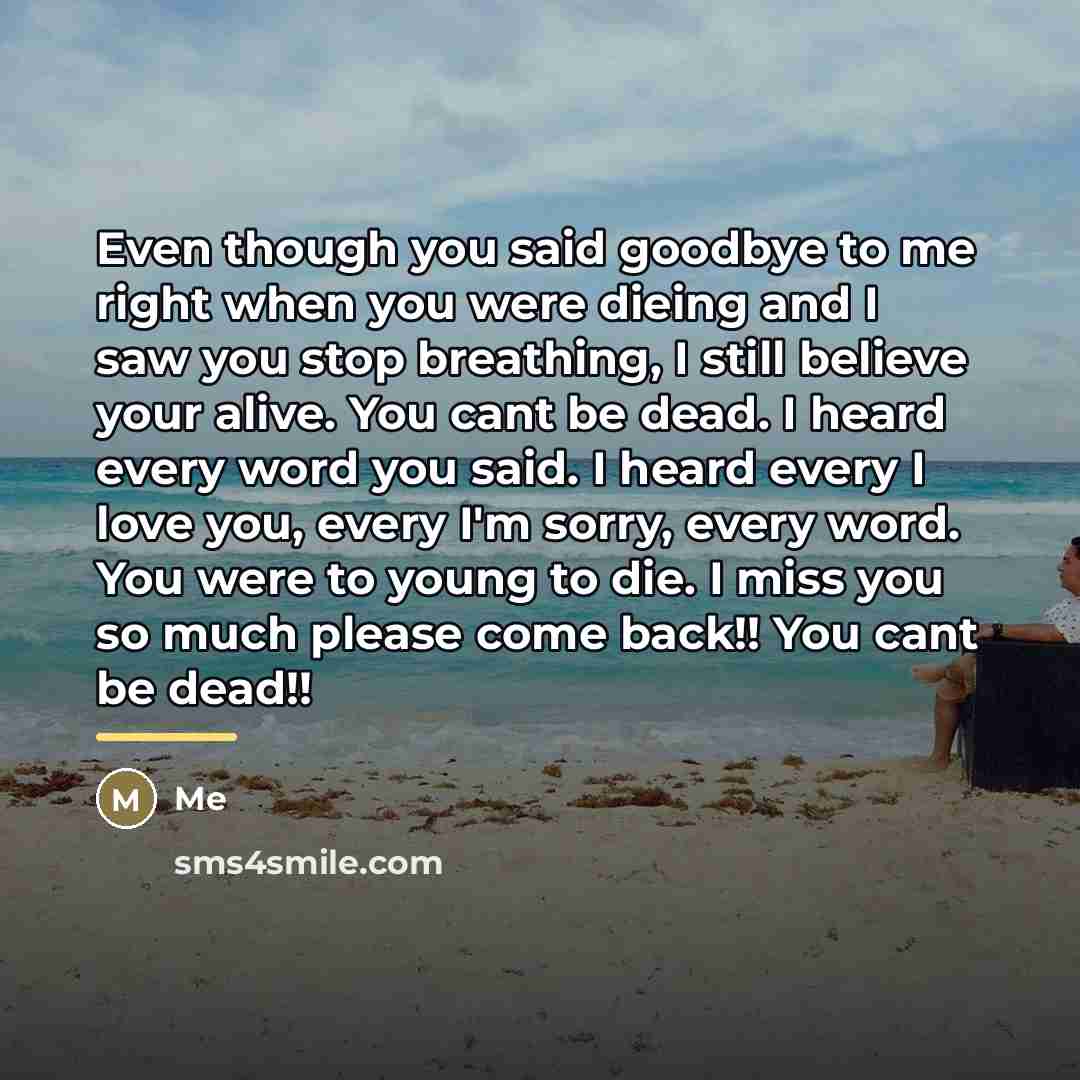 “Even though you said goodbye to me right when you…” quote by Me
