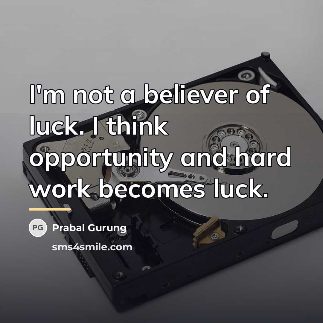 “I'm not a believer of luck. I think opportunity and…” quote by Prabal Gurung