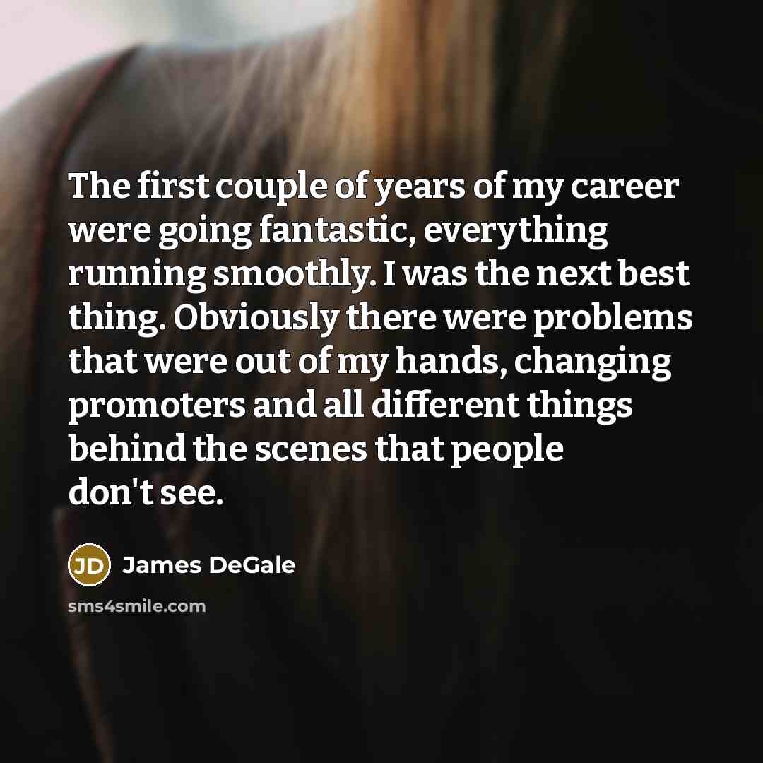 “The first couple of years of my career were going…” quote by James DeGale