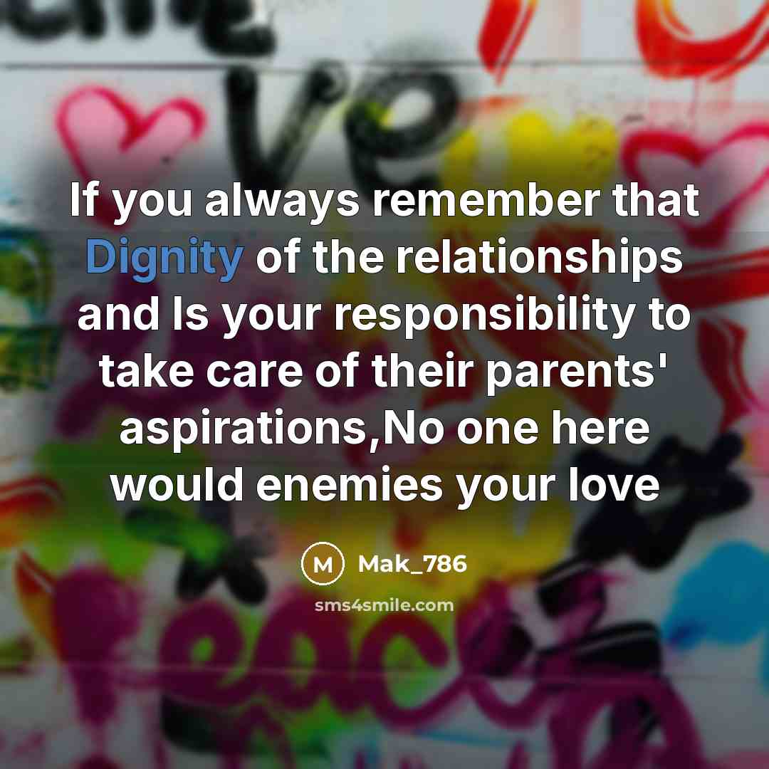 “If you always remember that Dignity of the relationships and…” quote by Mak_786