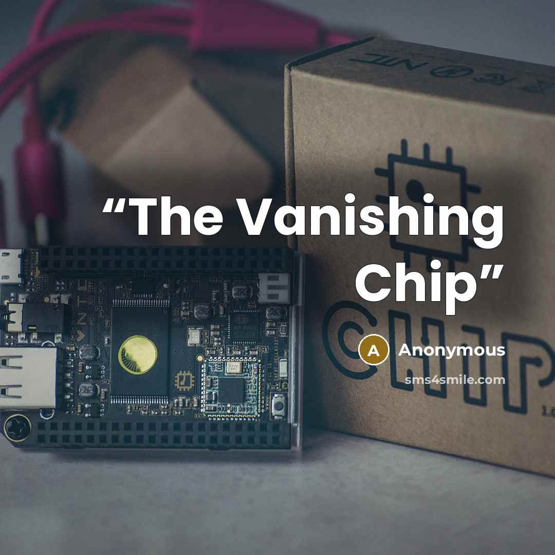 “The Vanishing Chip” quote by Anonymous