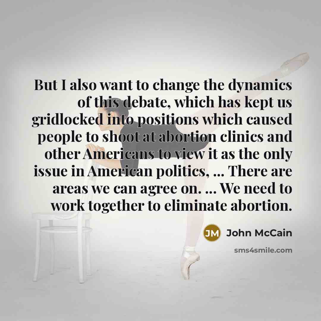 “But I also want to change the dynamics of this…” quote by John McCain