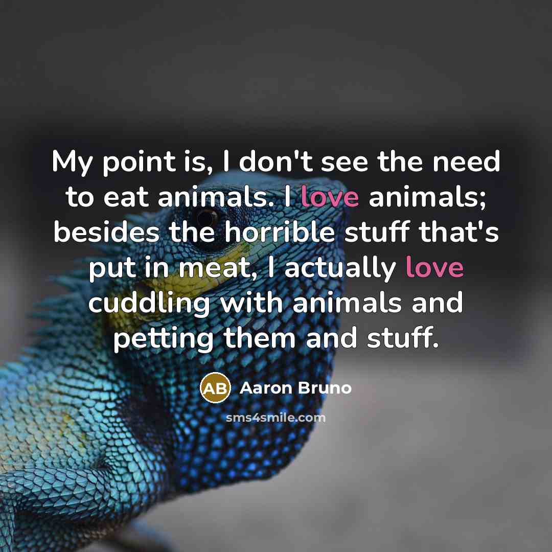 “My point is, I don't see the need to eat…” quote by Aaron Bruno