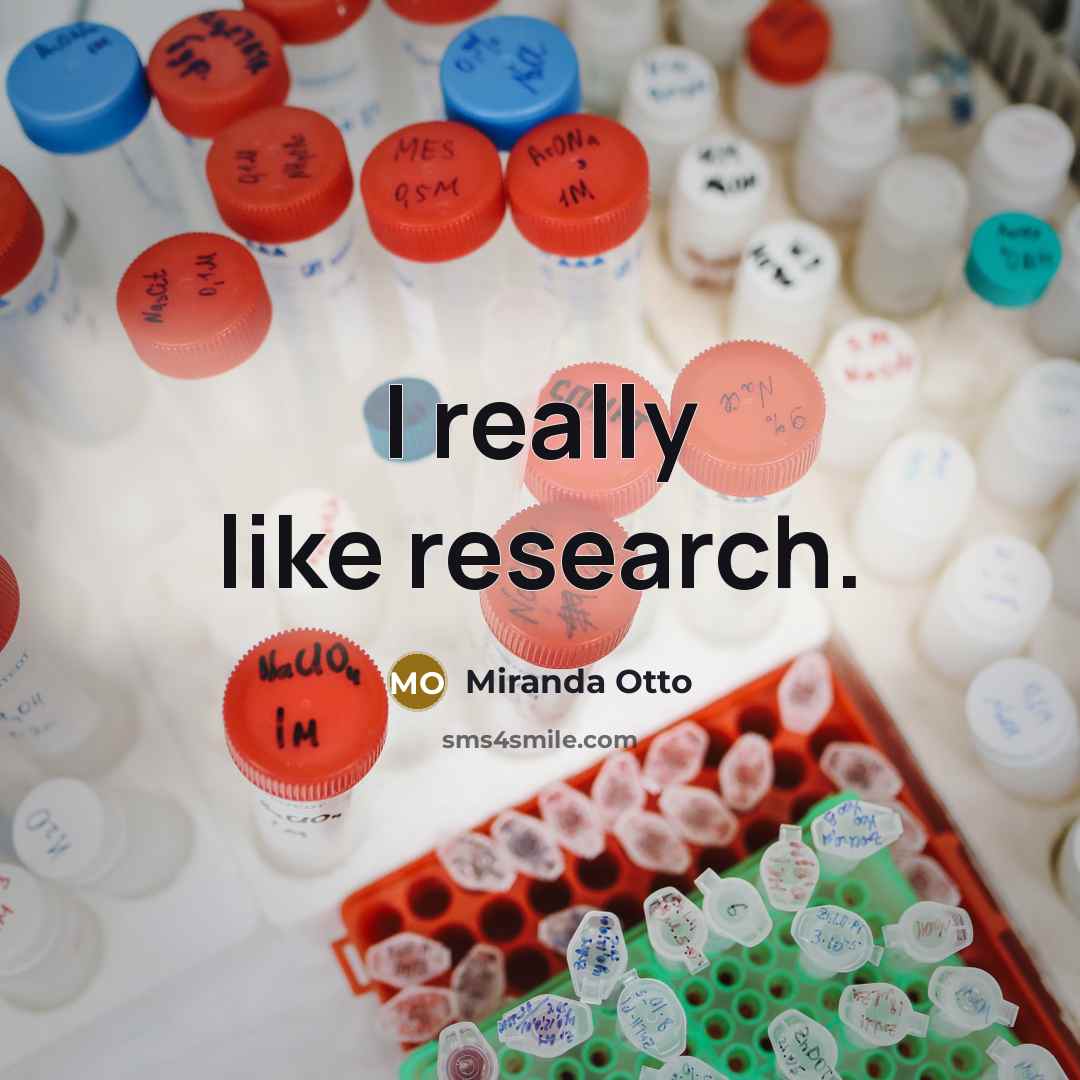“I really like research.…” quote by Miranda Otto
