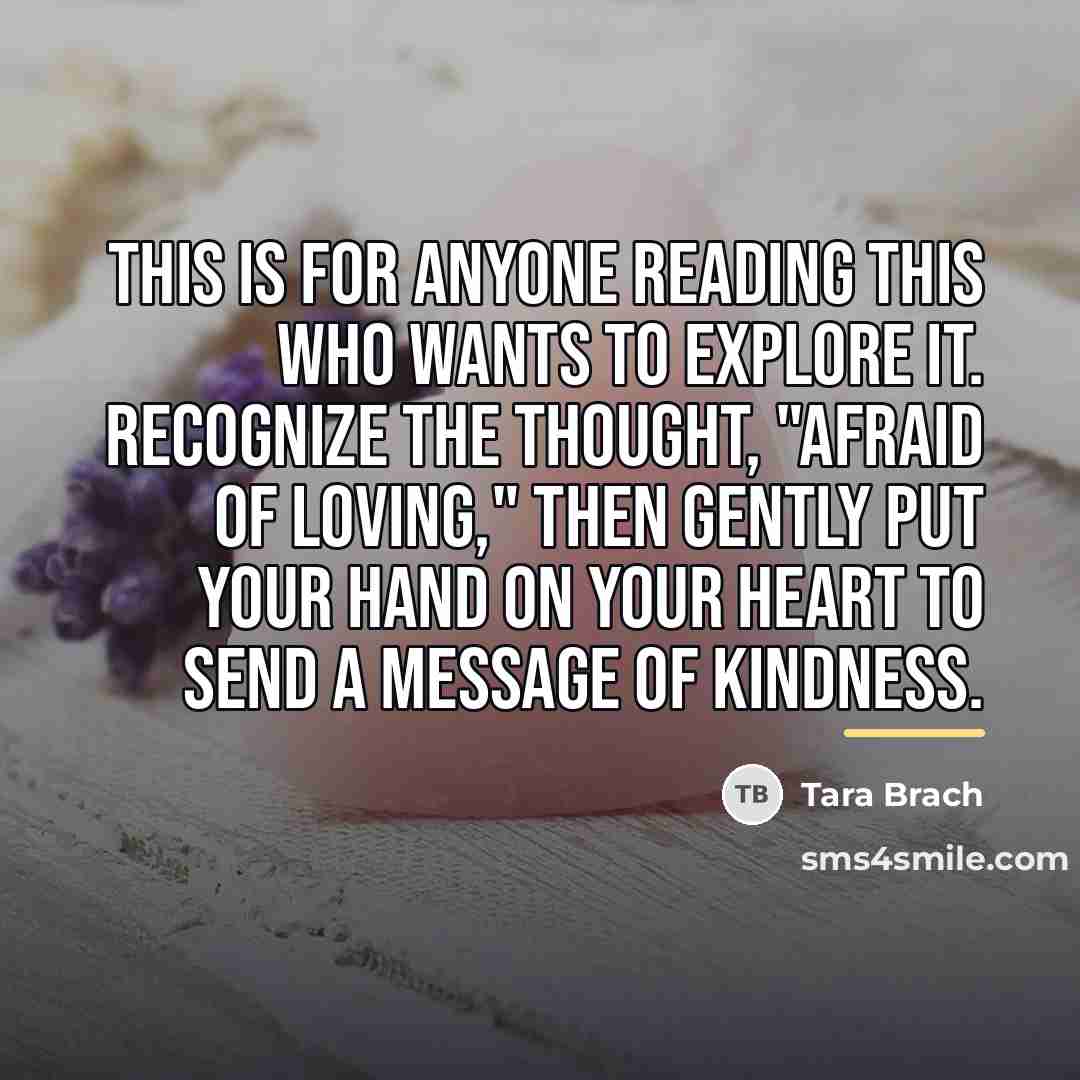 “This is for anyone reading this who wants to explore…” quote by Tara Brach