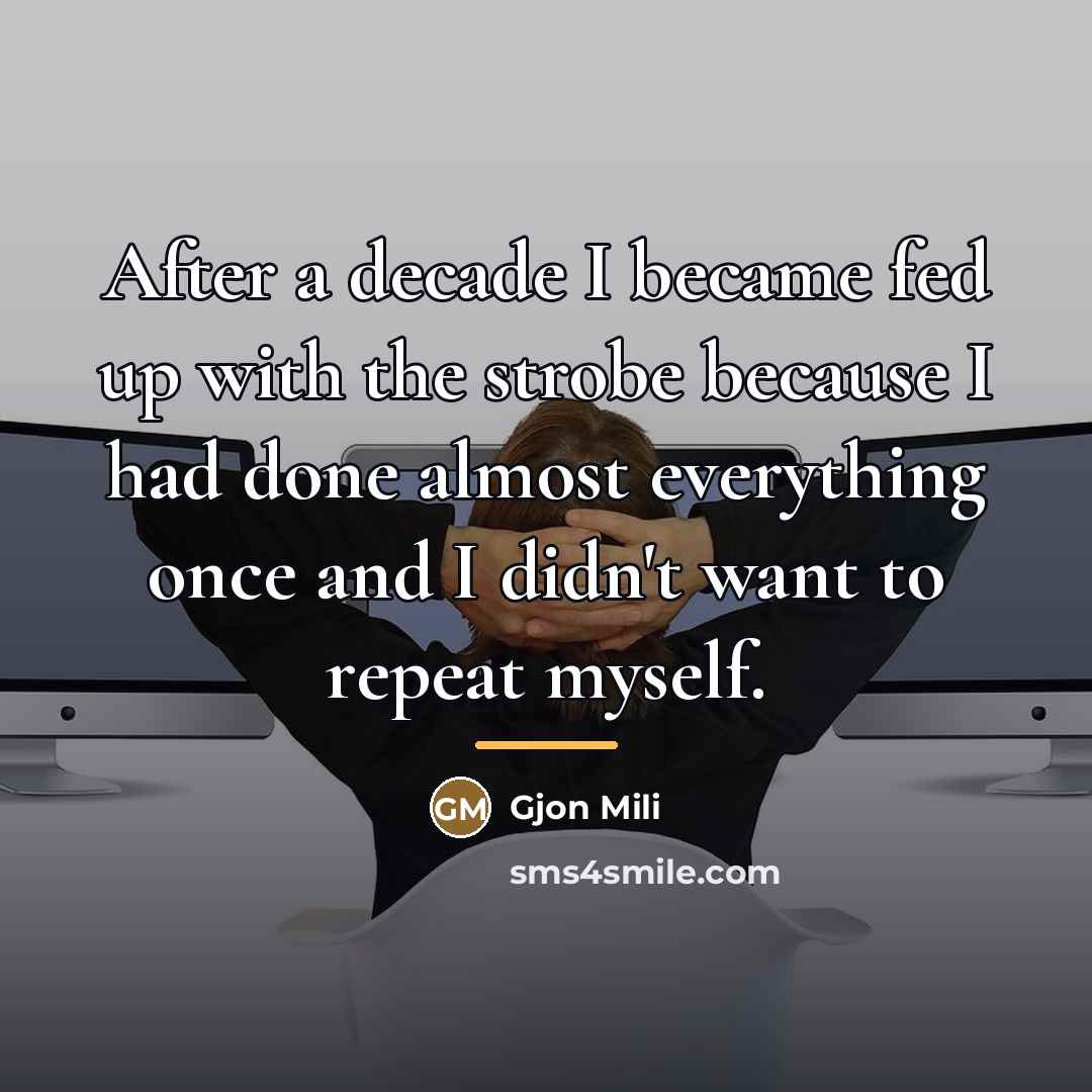 “After a decade I became fed up with the strobe…” quote by Gjon Mili